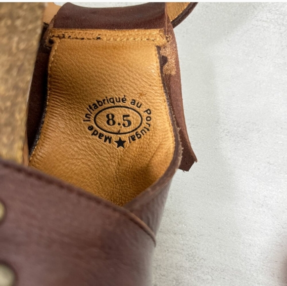 John Fluevog Rules Goodall Leather Fringe Heeled Sandals - Women's Size 8.5 - Picture 8 of 8